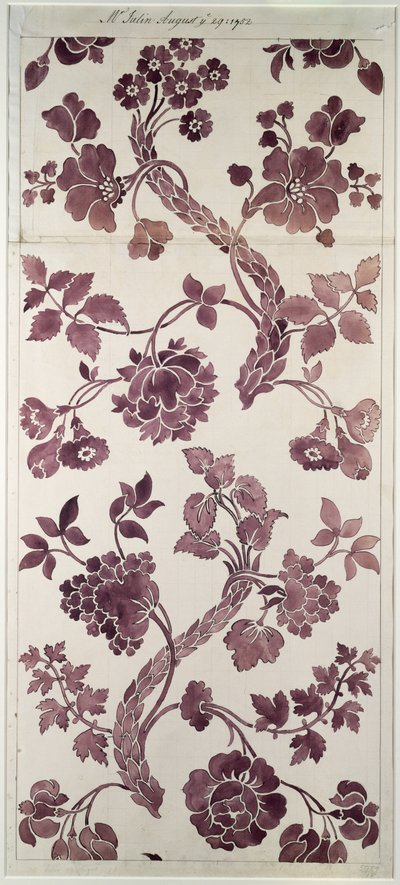 Design for a silk damask, 1752 by Anna Maria Garthwaite